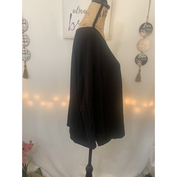 (C-95) Rachel zoe los angeles new york womens top size XL black color long sleev - Picture 4 of 7